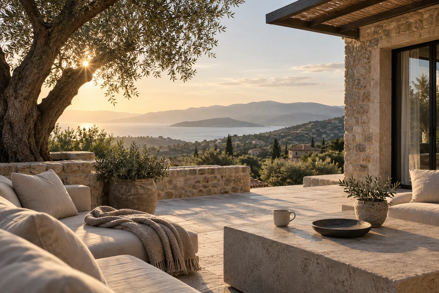 Une retraite privée au milieu d’un paysage naturel.